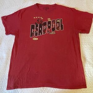 Marvel Mens Deadpool T-shirt Size XL